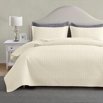 Set de Edredón Maple&Stone Queen 229x244 cm Ligero con Patrón Chevron Set de Edredón Maple&Stone Queen 229x244 cm Ligero con Patrón Chevron