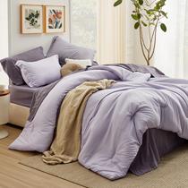 Set de Edredón Queen Bedsure 7 Piezas en Lavanda Set de Edredón Queen Bedsure 7 Piezas en Lavanda