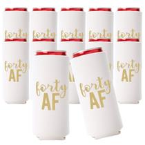 Set de enfriadores para latas "Forty AF" para fiesta de 40 años