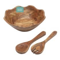 Set de Ensaladera Gibson Home Sandhurst 30 cm Madera de Acacia