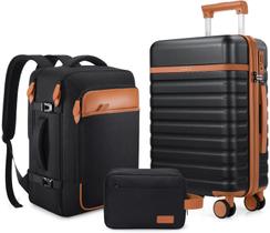Set de Equipaje UKEIN de 3 Piezas con Maleta de Mano de 20 Pulgadas y Mochila