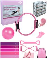 Set de Equipamiento para Pilates KABCON para Mujeres con Guía y Accesorios Set de Equipamiento para Pilates KABCON para Mujeres con Guía y Accesorios