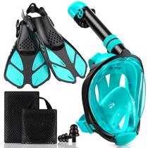 Set de Equipo de Snorkel Viginsul con Máscara y Aletas para Adultos