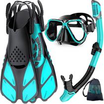 Set de Equipo para Snorkel Zenoplige con Máscara, Aletas y Tubo para Adultos