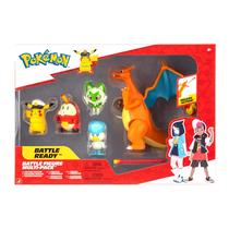 Set de Figuras Pokémon Horizontes Batalla Paquete de 5 con Accesorio 4+ Set de Figuras Pokémon Horizontes Batalla Paquete de 5 con Accesorio 4+