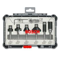 Set De Fresas 6 Peças Acabamento Haste 1/4" 2607017470 Bosch