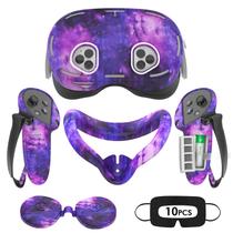 Set de Fundas de Silicona para VR para Meta Quest 3S Morado