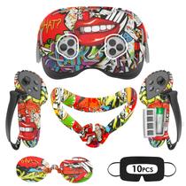Set de Fundas de Silicona Rechale para Meta Quest 3S VR Graffiti Set de Fundas de Silicona Rechale para Meta Quest 3S VR Graffiti