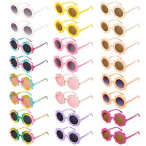 Set de Gafas de Sol con Flores Mdvora Redondas para Niños, Paquete de 24