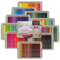 Set de Lápices de Colores KALOUR Profesional de 300 Tonos Vibrantes con Mina Suave