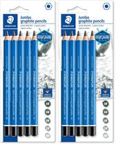 Set de Lápices STAEDTLER Mars Lumograph Jumbo x5 (Paquete de 2) Set de Lápices STAEDTLER Mars Lumograph Jumbo x5 (Paquete de 2)
