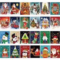 Set de Lienzos para Pintar Sherr con Tema Navideño Preimpreso, 24 piezas