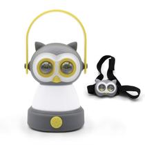 Set de Linterna de Camping y Linterna Frontal FANT.LUX para Niños Diseño Búho