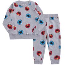 Set de Manga Larga para Niños Sesame Street Elmo y Cookie Monster