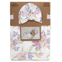 Set de Manta de Algodón para Bebé con Diseño Floral Colorido - Esenciales para Bebé