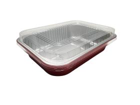 Set de Moldes para Hornear KitchenDance Desechables de Aluminio con Tapa 50 pzas