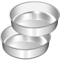 Set de Moldes para Pastel EWFEN de Acero Inoxidable 2 unidades de 8"