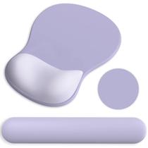 Set de Mouse Pad y Reposa Muñecas para Teclado G JGOO Ergonómico Morado Set de Mouse Pad y Reposa Muñecas para Teclado G JGOO Ergonómico Morado