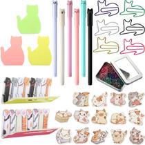 Set de papelería Outus para amantes de los gatos