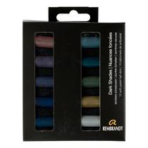 Set de Pasteles Suaves Rembrandt 10 Piezas Tonos Oscuros