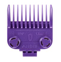 Set de Peines Andis Master Dual Magnet Tamaño 0 1.5mm Morado