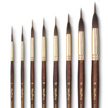 Set de Pincéis para Aquarela Nicpro 8 Peças Sable Sintético Set de Pincéis para Aquarela Nicpro 8 Peças Sable Sintético