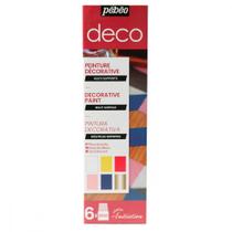 Set De Pintura Decorativa Pébéo Deco Initia 6 Cores 20ml