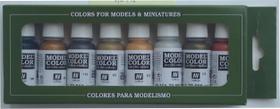 Set de Pinturas Acrílicas Vallejo Model Color Efectos Metálicos 8x18ml Set de Pinturas Acrílicas Vallejo Model Color Efectos Metálicos 8x18ml