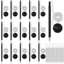 Set de Plumas de Seguridad Outus 32 Piezas con Cadena de Cuentas y Soporte para Pluma Set de Plumas de Seguridad Outus 32 Piezas con Cadena de Cuentas y Soporte para Pluma