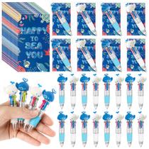 Set de Plumas Sayglossy Ballena Oceánica Multicolor de 24 con Tarjetas Set de Plumas Sayglossy Ballena Oceánica Multicolor de 24 con Tarjetas