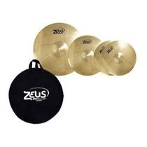 Set de Prato Zeus Beginner SET C Hi-hat 14" Crash 16" Ride 20"