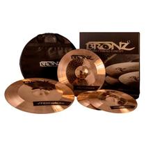 Set De Pratos Bronz Odery Projection 14/16/20 + Bag Liga B10