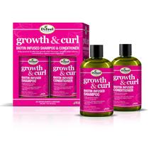 Set de presente de shampoo e condicionador Difeel Biotin 710ml para crescimento de cabelo