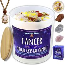 Set de Regalo con Vela OSO BAILARÍN Cáncer Zodiacal con 3 Cristales Set de Regalo con Vela OSO BAILARÍN Cáncer Zodiacal con 3 Cristales