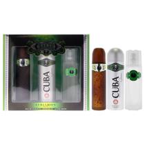 Set de Regalo de Perfume Cuba Green para Hombre, 3 Piezas Set de Regalo de Perfume Cuba Green para Hombre, 3 Piezas