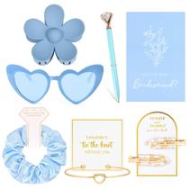 Set de Regalo para Pedir a Damas de Honor Aileam 7 Piezas con Clips para el Pelo y Más
