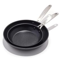 Set de sartén para freír OXO Mejorado de 8 y 10 pulgadas con cerámica saludable Set de sartén para freír OXO Mejorado de 8 y 10 pulgadas con cerámica saludable