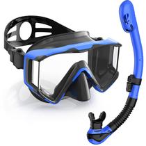 Set de Snorkel Greatever Pano con Máscara de 3 Ventanas Antivaho para Adultos