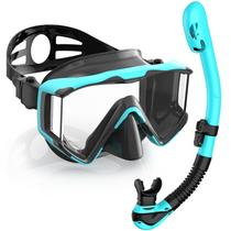 Set de Snorkel Greatever Pano con Máscara de 3 Ventanas para Adultos Antivaho