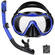 Set de Snorkel PIYAZI Equipo de Snorkeling para Adultos con Bolsa de Malla