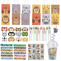 Set de Sorpresas para Fiesta Safari en la Jungla 84 Piezas para Cumpleaños Infantiles