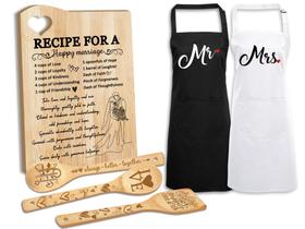 Set de Tabla de Cortar Taesun con Delantal para Regalo de Boda