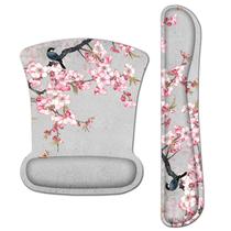 Set de teclado y mouse AORTDES ergonómico con soporte para muñeca