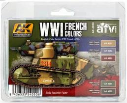 Set de Tintas WWI French Colors AK Interactive 4050