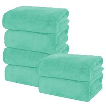 Set de Toallas de Baño MOONQUEEN 6 piezas Premium de Terciopelo Coral de Microfibra