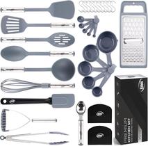 Set de Utensilios de Cocina Kaluns 35 Piezas Nylon y Acero Inoxidable