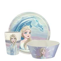 Set de vajilla para niños Zak Designs Frozen 2 de 3 piezas en bambú