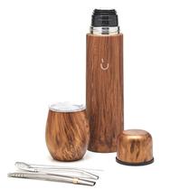 Set de Yerba Mate BALIBETOV Acero Inoxidable Madera 500ml Set de Yerba Mate BALIBETOV Acero Inoxidable Madera 500ml