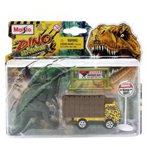 Set Dino Adventure Playsets Caminhão Amarelo Maisto 15462