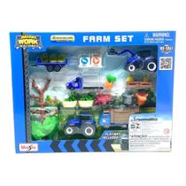 Set Fazenda New Holland Mini Work Machines Maisto 12565
